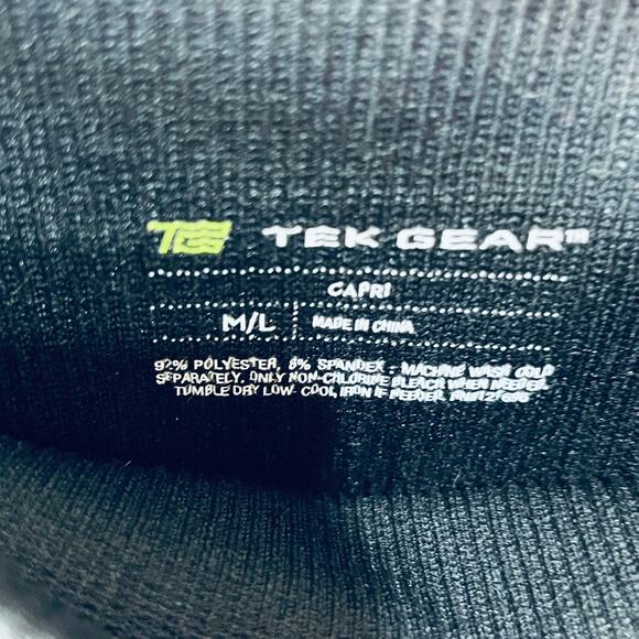 Tek Gear Scrunch Hem Black Leggings M/L - Picture 4 of 4